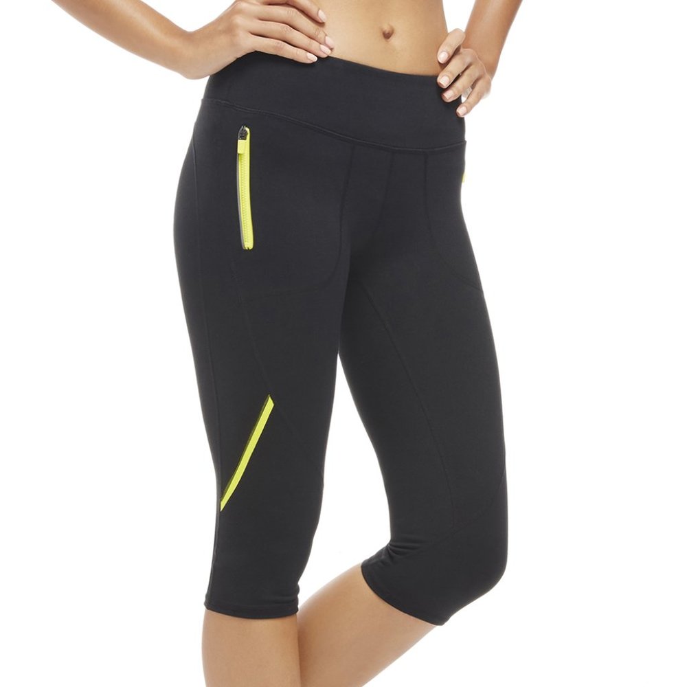 Fabletics Catalina Crop Leggings Black & *Gray* Small New NWT